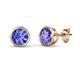 1 - Carys Tanzanite (5mm) Solitaire Stud Earrings 