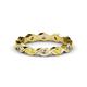 1 - Breanna 1.70 mm Yellow Sapphire and Diamond Eternity Band 