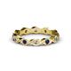 1 - Breanna 1.70 mm Blue Sapphire and Diamond Eternity Band 