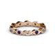 1 - Breanna 1.70 mm Blue Sapphire and Diamond Eternity Band 