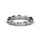 1 - Breanna 1.70 mm Amethyst and Diamond Eternity Band 
