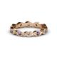 1 - Breanna 1.70 mm Iolite and Diamond Eternity Band 