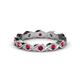 1 - Breanna 1.70 mm Ruby Eternity Band 