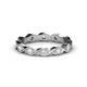 1 - Breanna 1.70 mm White Sapphire Eternity Band 