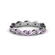 1 - Breanna 1.70 mm Amethyst Eternity Band 