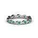 1 - Breanna 1.70 mm Emerald Eternity Band 