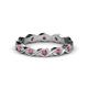 1 - Breanna 1.70 mm Rhodolite Garnet Eternity Band 