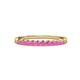 2 - Clara 2.40 mm Pink Sapphire 10 Stone Wedding Band 