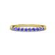 2 - Clara 2.40 mm Tanzanite 10 Stone Wedding Band 