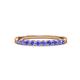 2 - Clara 2.40 mm Tanzanite 10 Stone Wedding Band 