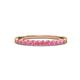 2 - Clara 2.40 mm Pink Tourmaline 10 Stone Wedding Band 