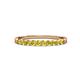 2 - Clara 2.40 mm Yellow Sapphire 10 Stone Wedding Band 