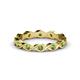 1 - Breanna 2.20 mm Green Garnet Eternity Band 