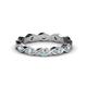 1 - Breanna 2.20 mm Aquamarine Eternity Band 