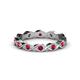 1 - Breanna 2.20 mm Ruby Eternity Band 