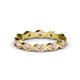 1 - Breanna 2.20 mm Pink Tourmaline Eternity Band 