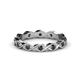 1 - Breanna 2.20 mm Black Diamond Eternity Band 