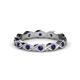1 - Breanna 2.20 mm Blue Sapphire Eternity Band 