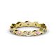 1 - Breanna 2.20 mm Pink Tourmaline and Diamond Eternity Band 