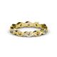 1 - Breanna 2.20 mm Citrine and Diamond Eternity Band 