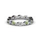 1 - Breanna 2.20 mm Green Garnet and Diamond Eternity Band 