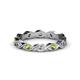 1 - Breanna 2.20 mm Peridot and Diamond Eternity Band 