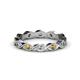 1 - Breanna 2.20 mm Citrine and Diamond Eternity Band 