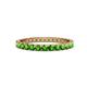 1 - Audrey 2.70 mm Green Garnet U Prong Eternity Band 