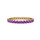 1 - Audrey 2.70 mm Amethyst U Prong Eternity Band 