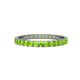 1 - Audrey 2.70 mm Peridot U Prong Eternity Band 