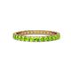 1 - Audrey 2.70 mm Peridot U Prong Eternity Band 