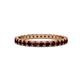 1 - Audrey 2.70 mm Red Garnet U Prong Eternity Band 