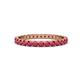 1 - Audrey 2.70 mm Ruby U Prong Eternity Band 