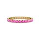 1 - Audrey 2.70 mm Pink Sapphire U Prong Eternity Band 