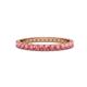 1 - Audrey 2.70 mm Pink Tourmaline U Prong Eternity Band 