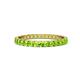 1 - Audrey 2.70 mm Peridot U Prong Eternity Band 