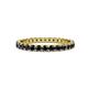 1 - Audrey 2.70 mm Black Diamond U Prong Eternity Band 