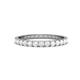 1 - Audrey 2.70 mm White Sapphire U Prong Eternity Band 