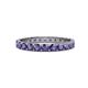 1 - Audrey 3.00 mm Iolite U Prong Eternity Band 