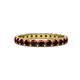 1 - Audrey 3.00 mm Red Garnet U Prong Eternity Band 