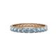 1 - Audrey 3.00 mm Aquamarine U Prong Eternity Band 