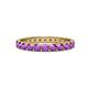 1 - Audrey 3.00 mm Amethyst U Prong Eternity Band 