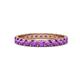 1 - Audrey 3.00 mm Amethyst U Prong Eternity Band 