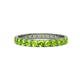 1 - Audrey 3.00 mm Peridot U Prong Eternity Band 