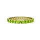 1 - Audrey 3.00 mm Peridot U Prong Eternity Band 