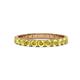 1 - Audrey 3.00 mm Yellow Sapphire U Prong Eternity Band 