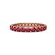 1 - Audrey 3.00 mm Ruby U Prong Eternity Band 