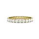 1 - Audrey 3.00 mm White Sapphire U Prong Eternity Band 