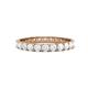 1 - Audrey 3.00 mm White Sapphire U Prong Eternity Band 