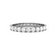 1 - Audrey 3.00 mm White Sapphire U Prong Eternity Band 